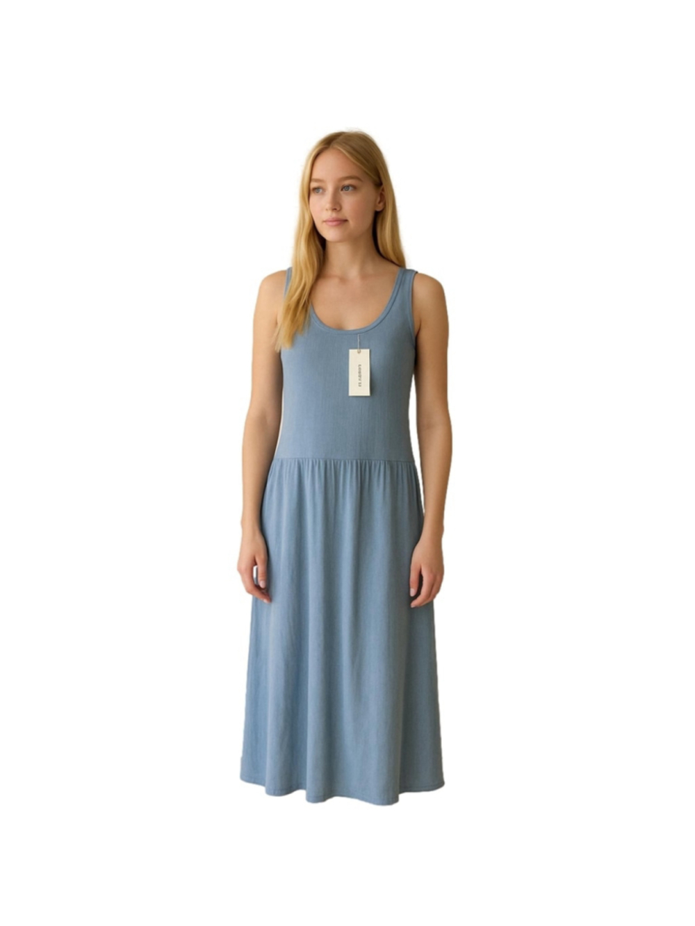 Universal Thread Knit Ribbed Drop Waist Midi sleeveless Dress